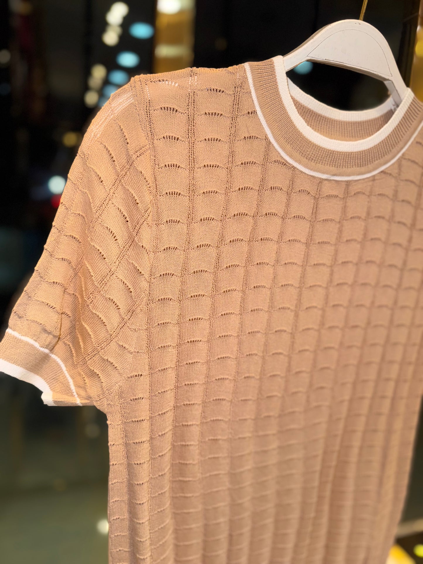 BLUSA TEXTURIZADA NUDE