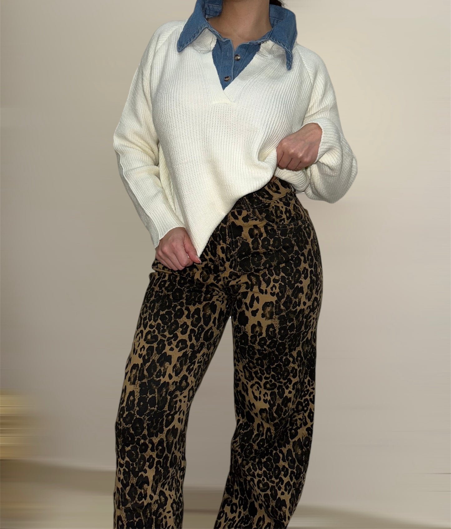 PANTALON PRINT LEOPARD