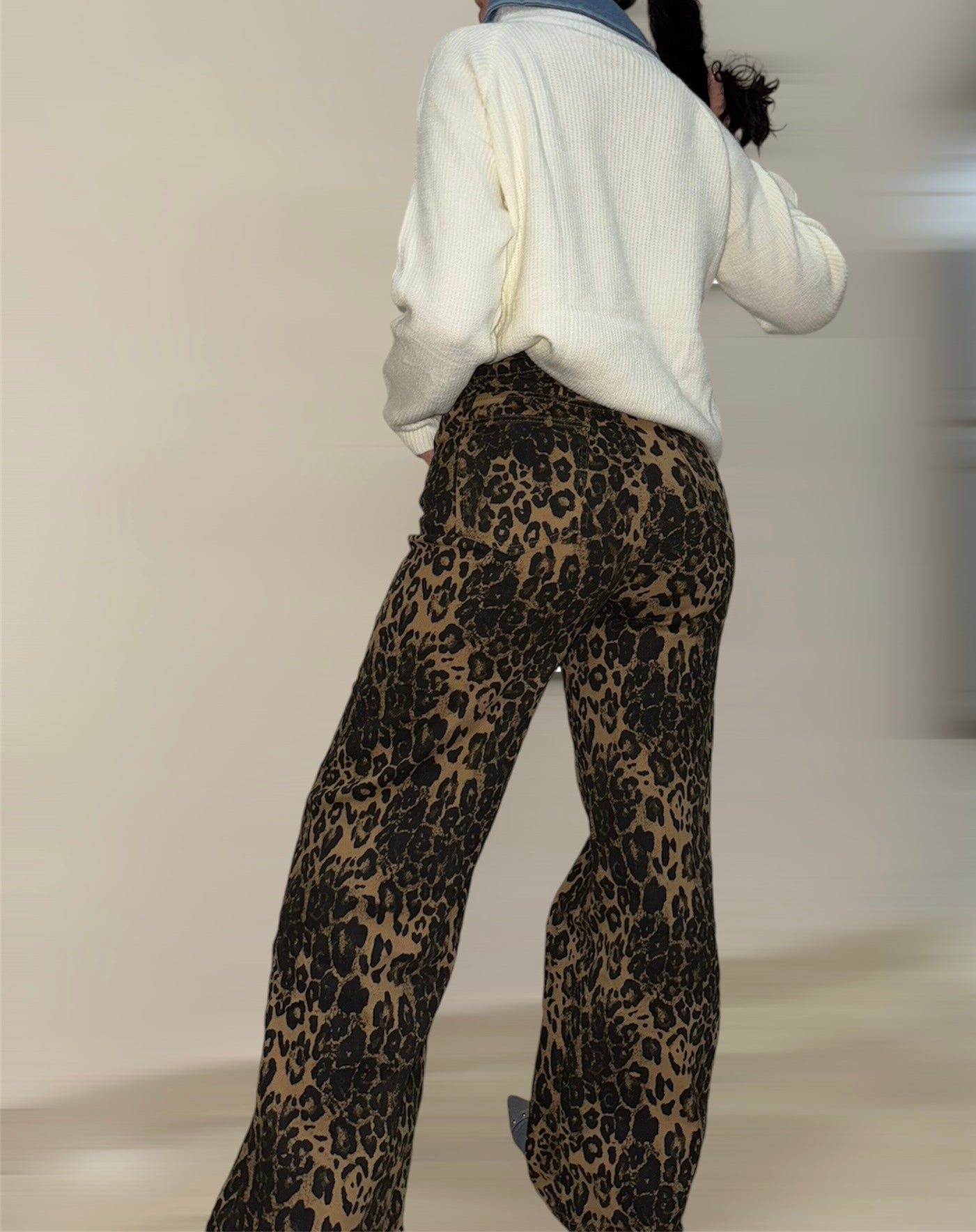 PANTALON PRINT LEOPARD