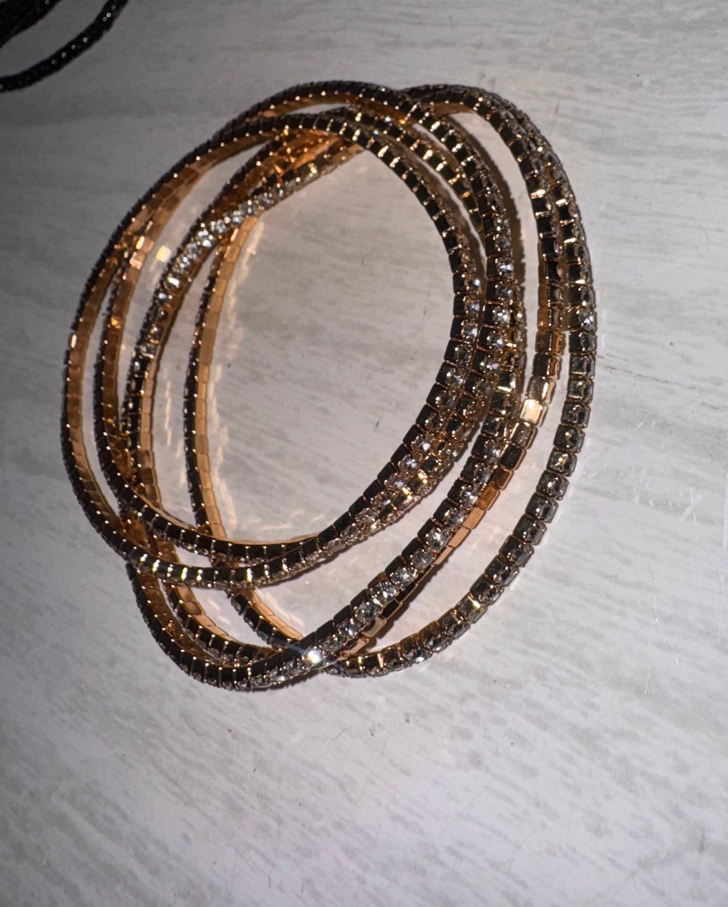PULSERA MULTI SPARKLE ROSEGOLD