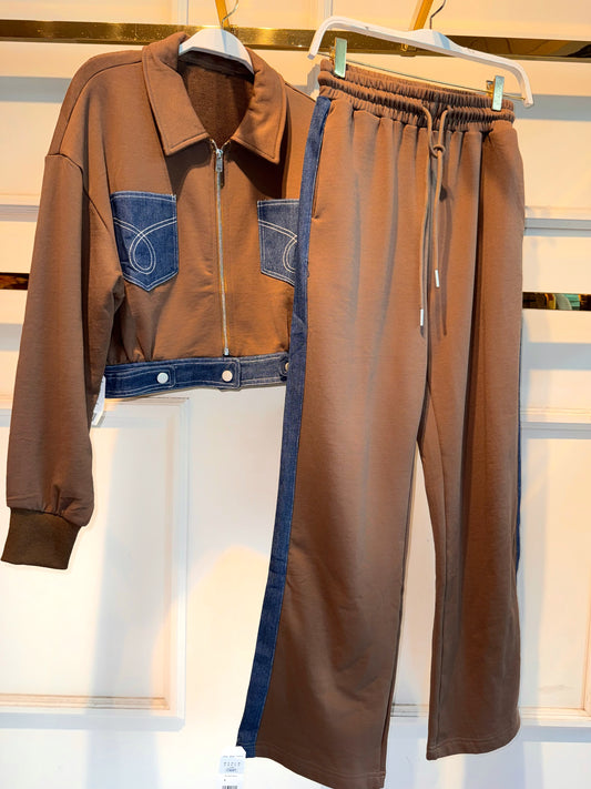 SET DARA DENIM CAFE