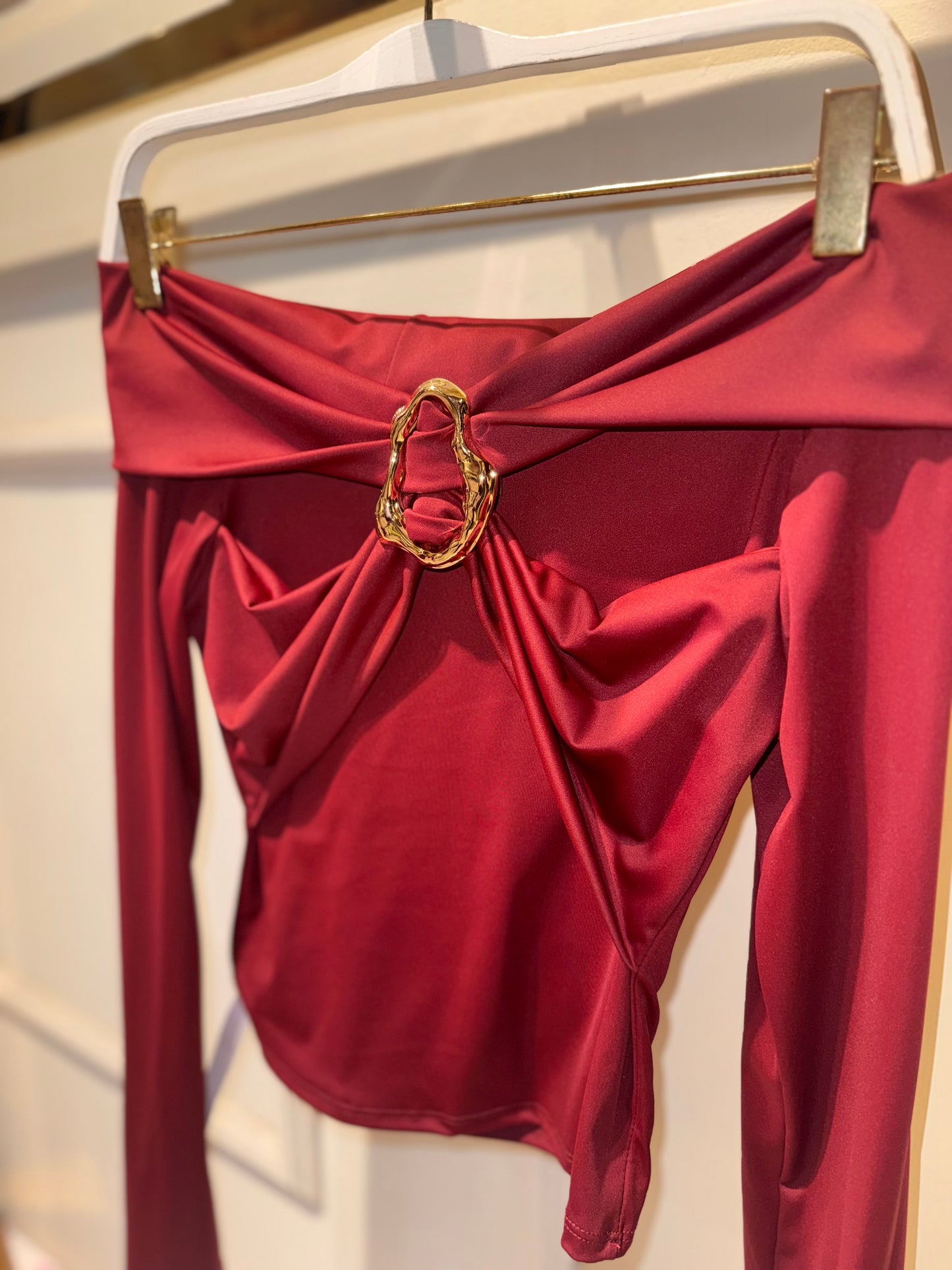 BLUSA NINA VINO