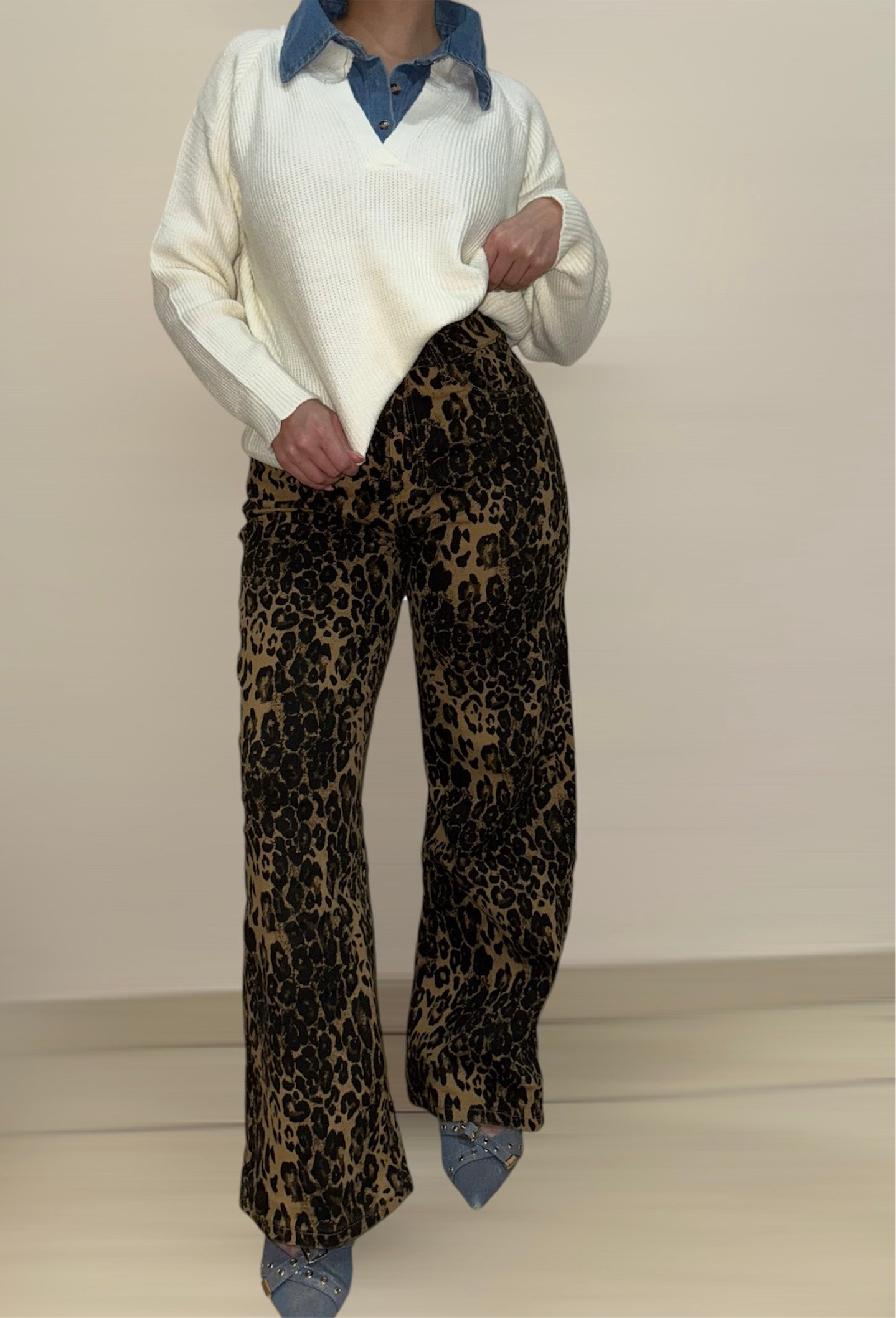 PANTALON PRINT LEOPARD