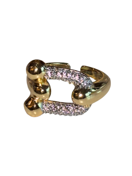 ANILLO HEBILLA DORADO