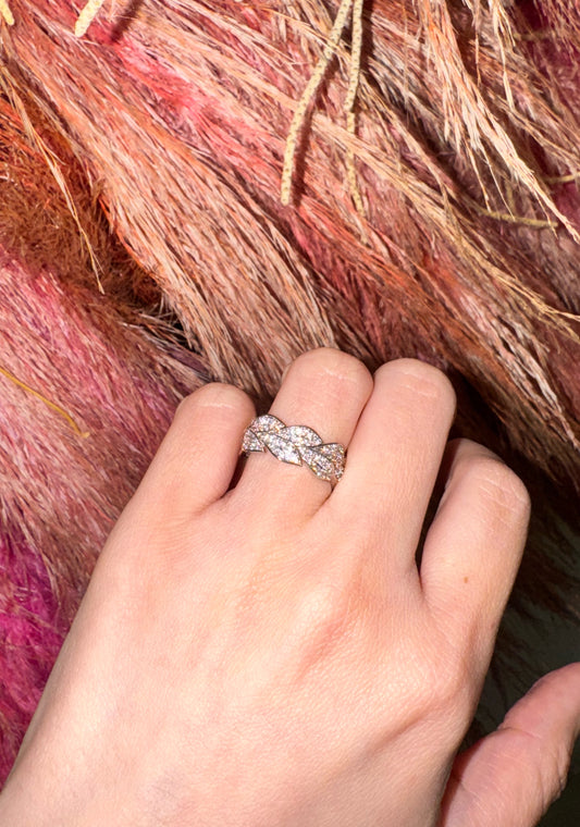 ANILLO CORONA HOJAS