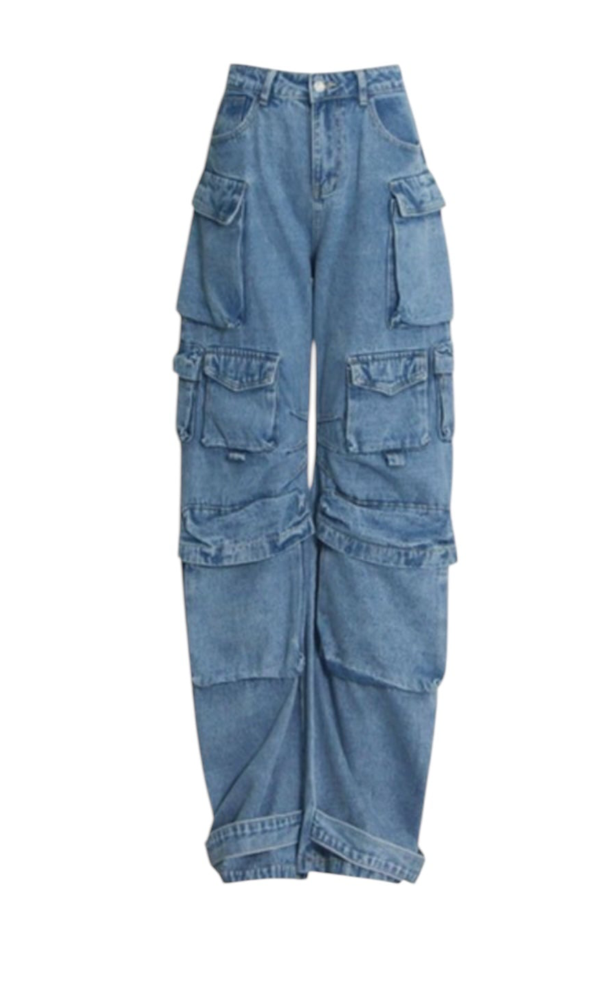 JEANS CARGO BLUES