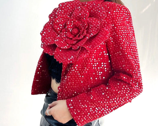 JACKET PEONIE RED